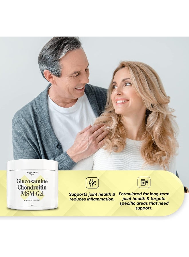 سبليمينت سبوت جل الجلوكوزامين كوندرويتين MSM يدعم صحة المفاصل، 4 أونصة - Image 2