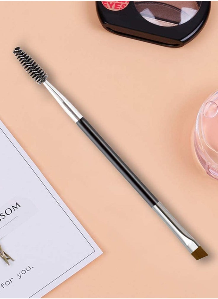 ORiTi 2-Piece Dual Ended Eyebrow Professional Angled Lash Brushes - BLACK  - Image 4