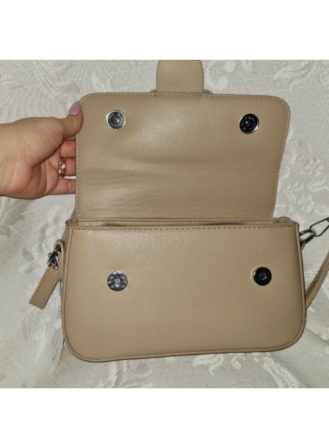 Women’s Elegant Leather Handbag with Braided Handle – Chic & Practical Shoulder Bag with Removable Strap - Image 2