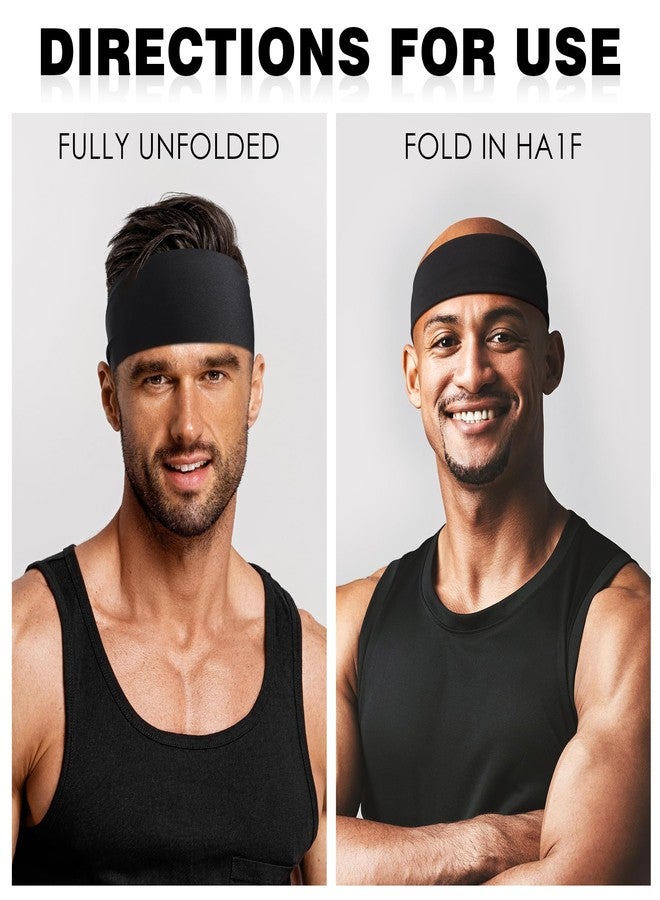 DiyJibb Sport Headbands for Men - 7 Pcs Sweat Absorbent Running Headband for Fitness Workout Running Rugby Baseball Yoga Crossfit High Intensity Interval Training, Unisex Sweatband for Both Men and Women - Image 4