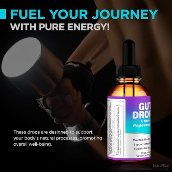 NutraRize (2 Pack) Gut Drops, Premium GutDrops Dropper, All-Natural Liquid Formula to Maintain Healthy Body, Energy and Overall Well-Being, Official Gut Drops Gotas, Review (60 Servings) - Image 5