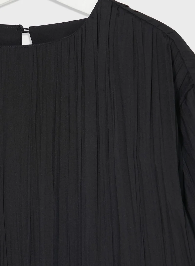 Calvin Klein Jeans Textured Long Sleeve Dress