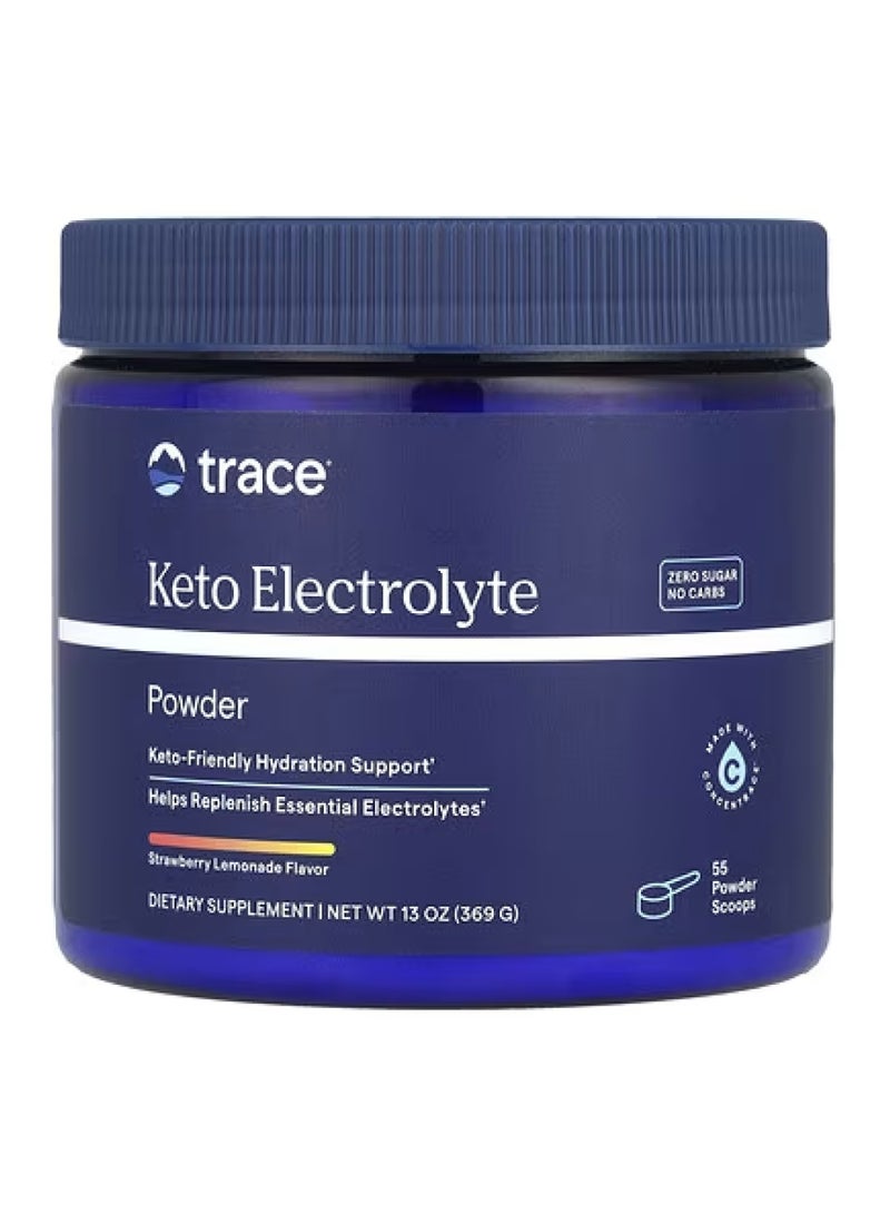 Keto Electrolyte Powder, Strawberry Lemonade, 13 oz (369 g)