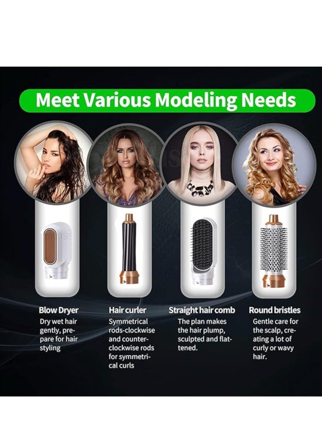 general 5-in-1 Hot Air Comb Aluminum Alloy Hair Straightener Automatic Perm Curling Wand Electric Hair Dryer for Straightening, Volumizing and Curly Hair - Image 4