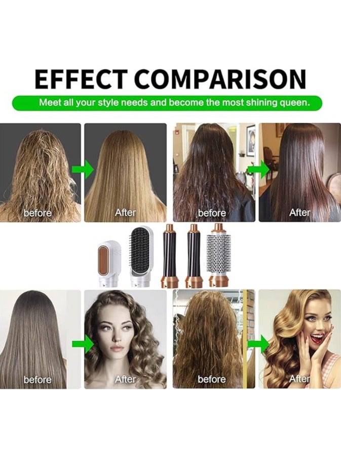 general 5-in-1 Hot Air Comb Aluminum Alloy Hair Straightener Automatic Perm Curling Wand Electric Hair Dryer for Straightening, Volumizing and Curly Hair - Image 5