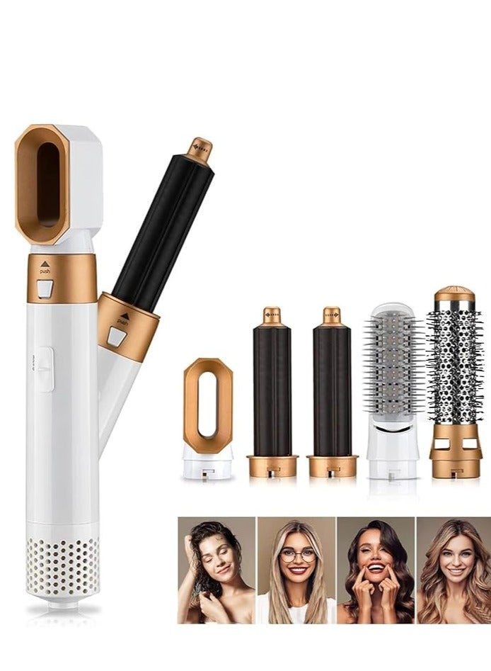 general 5-in-1 Hot Air Comb Aluminum Alloy Hair Straightener Automatic Perm Curling Wand Electric Hair Dryer for Straightening, Volumizing and Curly Hair - Image 1