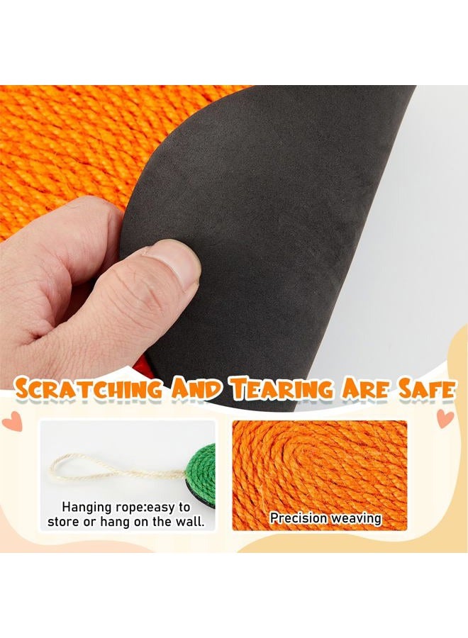 Maasechs Rabbit Scratching Pad, Natural Sisal Cat Bunny Scratcher Mats Cute Carrot Scratch Rug, Claws and Teeth Care for Biting Sleeping Nesting Small Animal Bedding Chew Toys Bed Play Toy, 8.9 x 18 Inch - Image 5