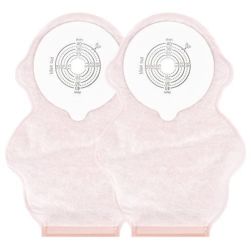 ovand 20pcs Kids Colostomy Bag Stoma Bag Disposable Children Drainable Ostomy Bag with Hook & Loop Closure Baby Feces Collection Fistula Bag for Surgery Stoma Care - Image 1
