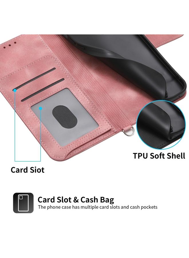 S-TOP Case For OPPO A58 4G Skin Feel Flowers Embossed Wallet Leather Phone Case - Image 5