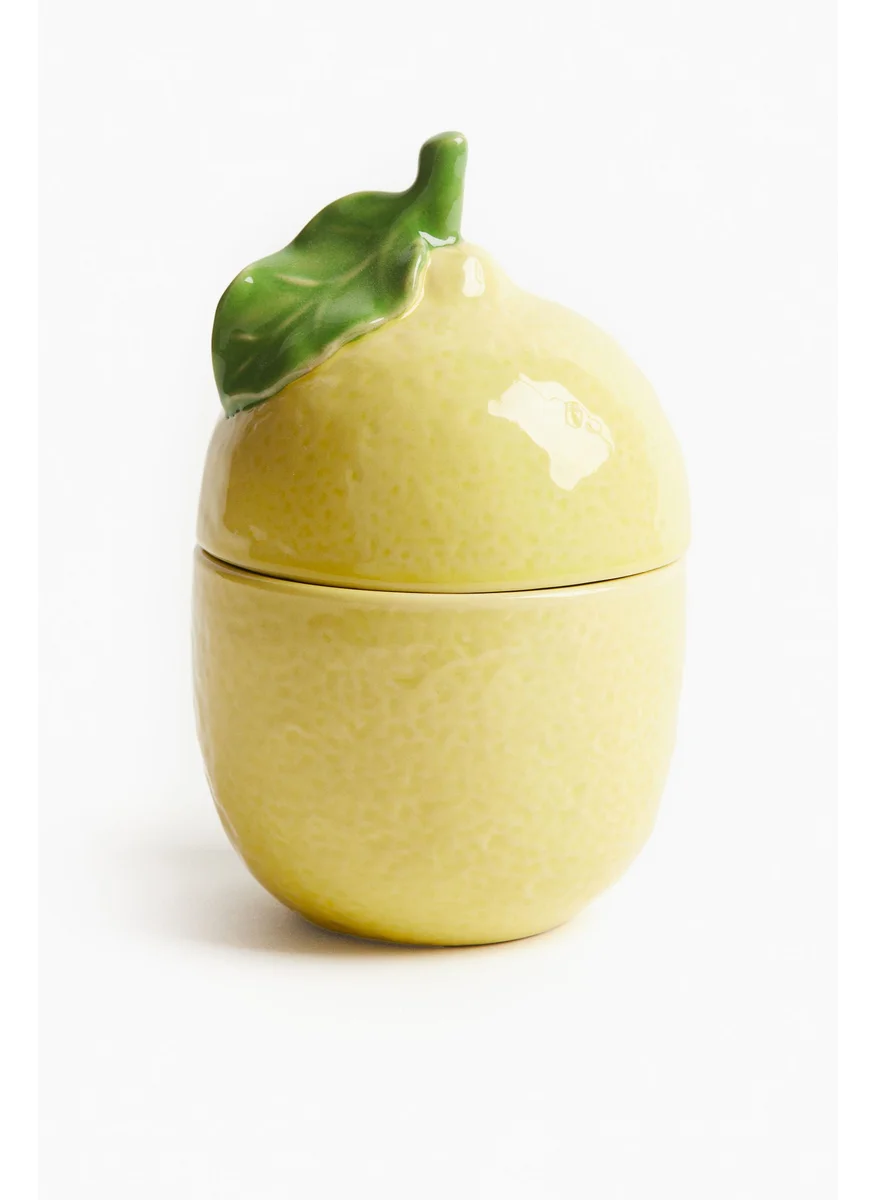 H&M Lemon-Shaped Stoneware Jar