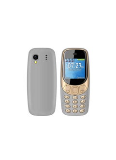 Q3308 Pro Triple SIM Mini Mobile Phone With 1.33 Inch Screen Gray