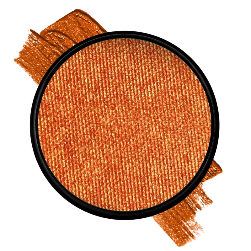Mehron Paradise FX Metallics â€“ Metallic Orange 1.4 oz | Professional Water Activated Shimmering Metallic Paint for Raves, Costumes, Special Effects, Halloween, Stage, Screen, Theater & Cosplay FX - Image 1
