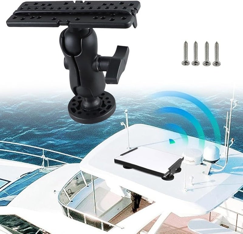 حامل جهاز تحديد مواقع الأسماك البحرية GPS مع قوس دوار 360 درجة مصنوع من النايلون عالي القوة وحامل من الفولاذ المقاوم للصدأ - Image 4