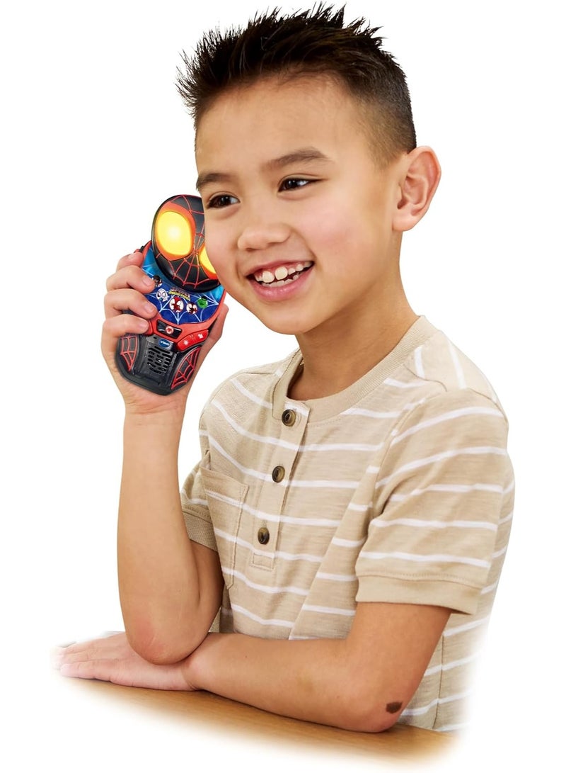 vtech Spidey and His Amazing Friends: Spidey-Sense Walkie-Talkies, Official Character Walkie Talkies, Features Spidey & Spin, Child-Safe, Up to 200m Range, For Kids 3, 4, 5+ Years, English Version - Image 4