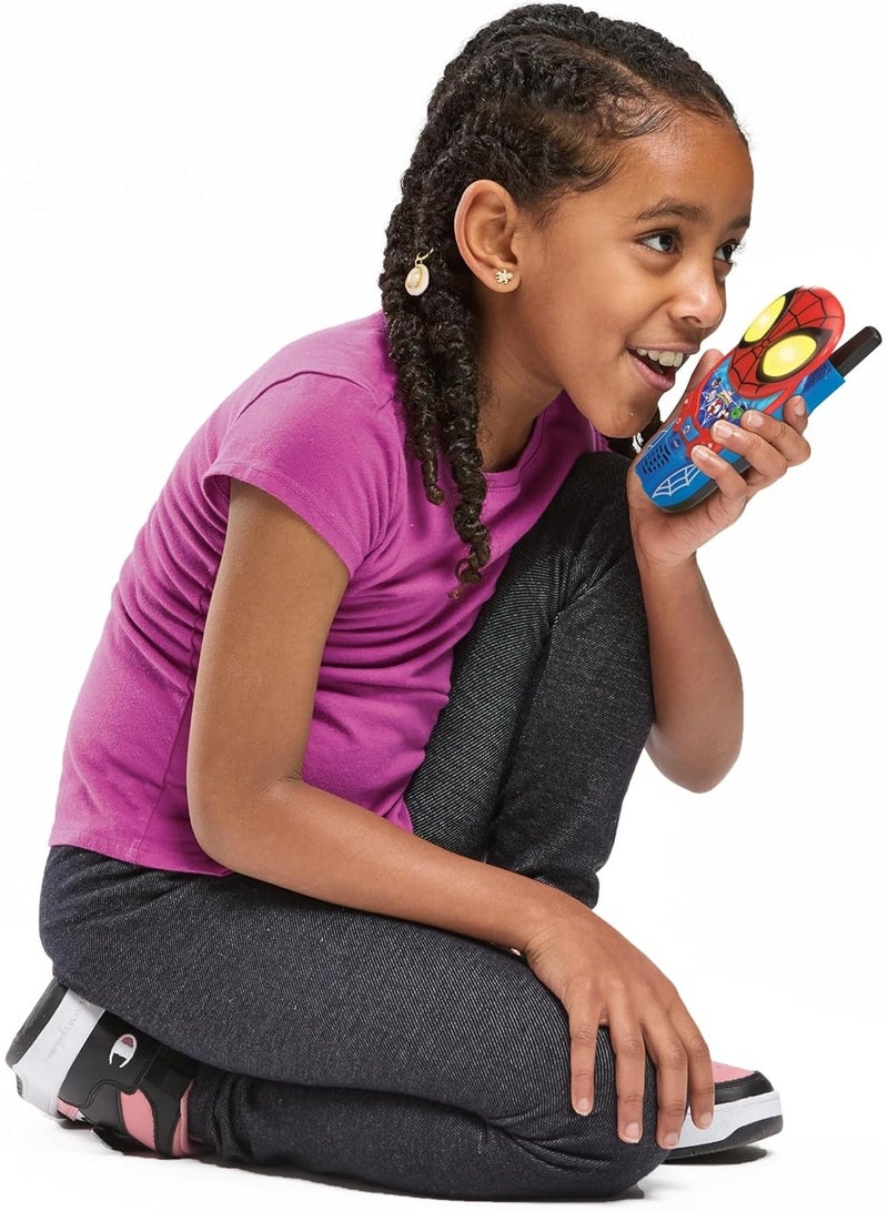 vtech Spidey and His Amazing Friends: Spidey-Sense Walkie-Talkies, Official Character Walkie Talkies, Features Spidey & Spin, Child-Safe, Up to 200m Range, For Kids 3, 4, 5+ Years, English Version - Image 3