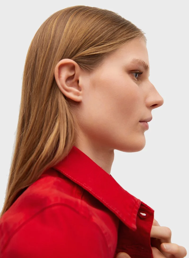 MANGO Button Down Denim Jacket