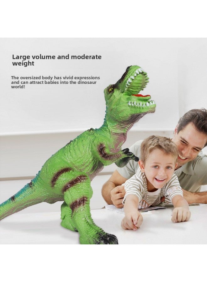 Large Soft Plastic Dinosaur Toy Electric Sounding Tyrannosaurus Rex Children Plastic Vinyl Simulation Animal Model Doll Wholesale-Color:Blue Double-headed Dragon 50cm-[ordinary Version] Dinosaur Calls - Image 3