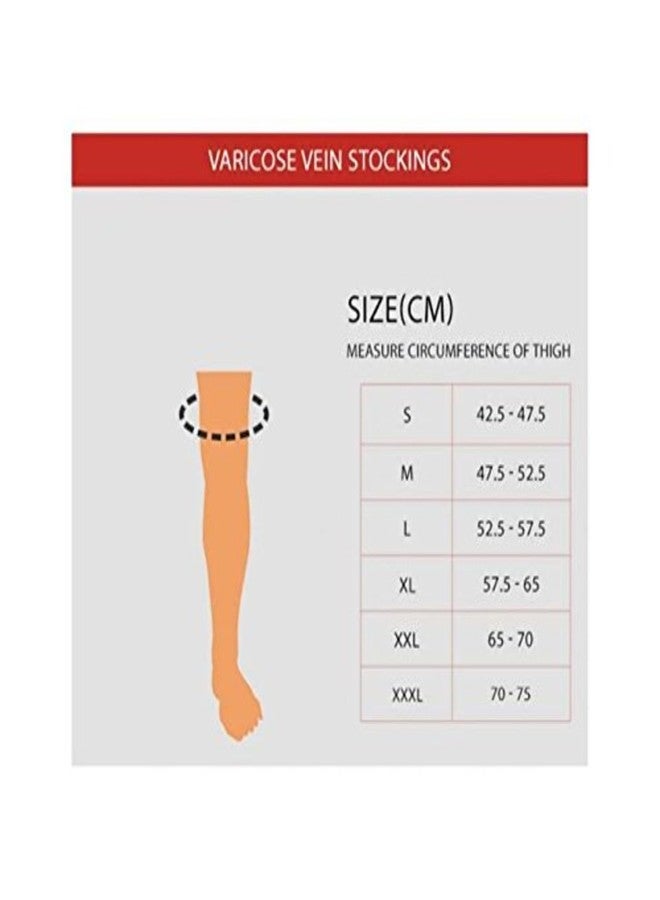 Kudize Varicose Vein Stocking Compression Premium Thigh Length (XXL) - Image 5