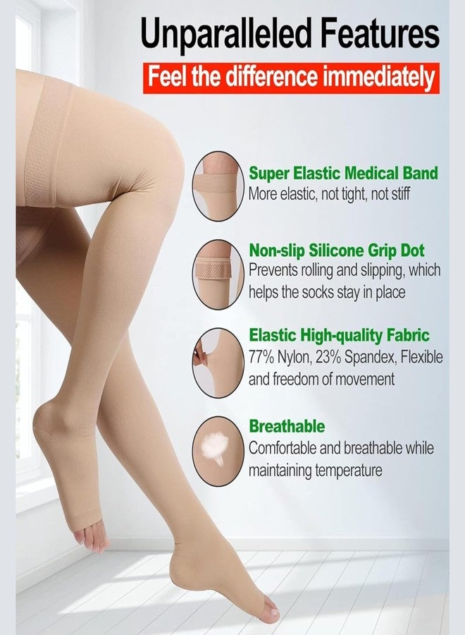 Kudize Varicose Vein Stocking Compression Premium Thigh Length (XXL) - Image 3