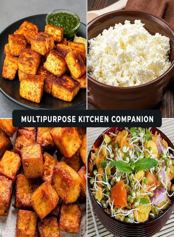 Dangfly Stainless Steel Paneer Maker Mould with Lid| Square Paneer & Tofu Press | Whey Separator for Homemade Paneer, Tofu & Cheese | Easy to Use, Rust-Free & Durable (250 ML) - Image 5