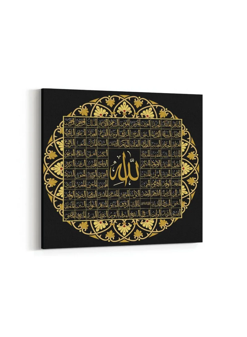 LOWHA Canvas Wall Art Stretched Over Wooden Frame with Arches Retro Style Art Pattern Painting