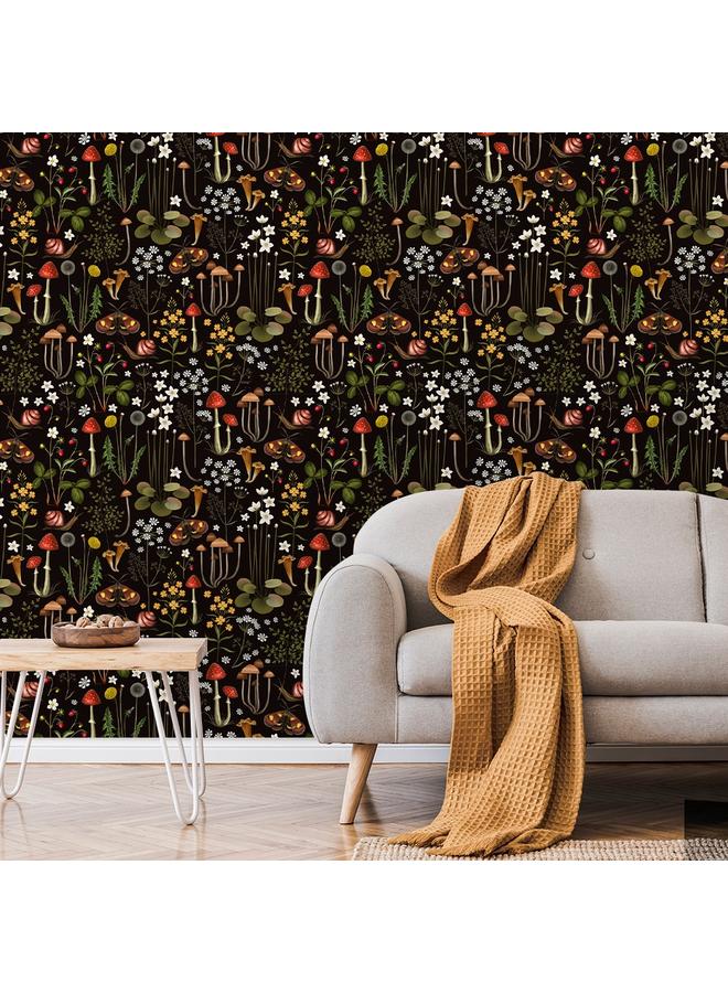 Bluejw Watercolor Flower Wallpaper Nursery Garden Mural Self-adhesive Wallpaper Background Wall Wallpaper Bedroom Porch Transformation Mural - Image 3