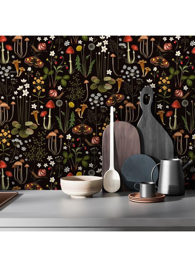 Bluejw Watercolor Flower Wallpaper Nursery Garden Mural Self-adhesive Wallpaper Background Wall Wallpaper Bedroom Porch Transformation Mural - Image 2