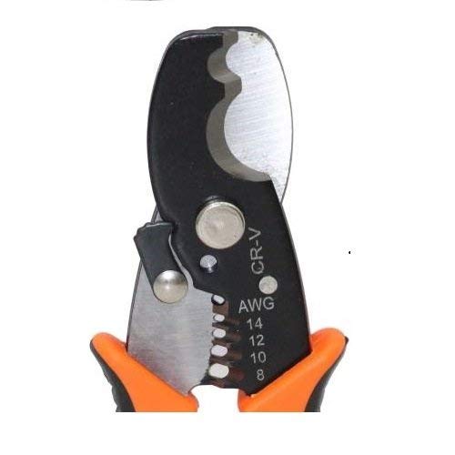 DOTCOM 8-Inch Self-Adjusting Automatic Cable Cutter Crimper, 5 in 1 Multipurpose Tool Wire Stripping Cutting Pliers, 10-24 AWG (0.2~6.0mm²) (Yellow) (WT-22) - Image 3