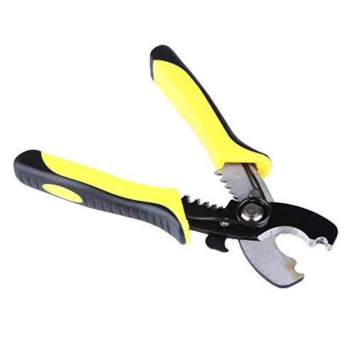 DOTCOM 8-Inch Self-Adjusting Automatic Cable Cutter Crimper, 5 in 1 Multipurpose Tool Wire Stripping Cutting Pliers, 10-24 AWG (0.2~6.0mm²) (Yellow) (WT-22) - Image 4