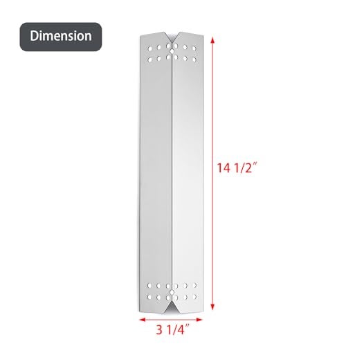 Charbrofire 7200982 Flame Tamer Grill Replacement Parts for Megamaster 5 Burner Grills 0406041900AE Stainless Steel Heat Plates 7200982 Heat Shield 04007620A0 Megamaster 5 burner Cover 5 Pieces Accessories - Image 3