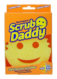 Scrub Daddy All Purpose Cleaning Sponge, Flex Texture, Soft in Warm Water, Firm in Cold, Deep Cleaning, Dishwasher Safe, Multi-use, Scratch Free, Odor Resistant, Functional, Ergonomic, Set of 1.  - Image 1