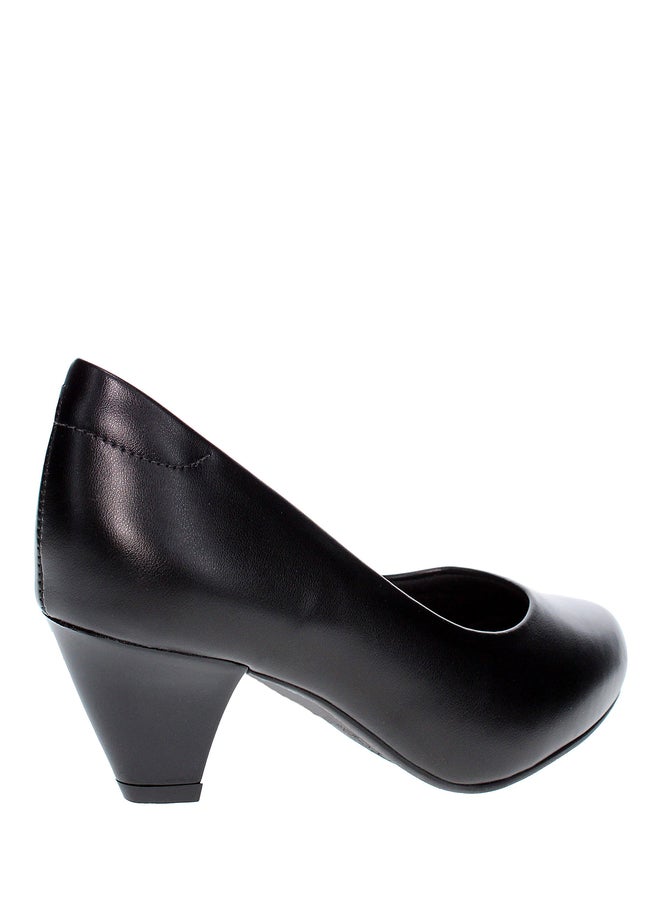 MODARE أحذية كعب كتلة سادة بدون رباط - Image 5