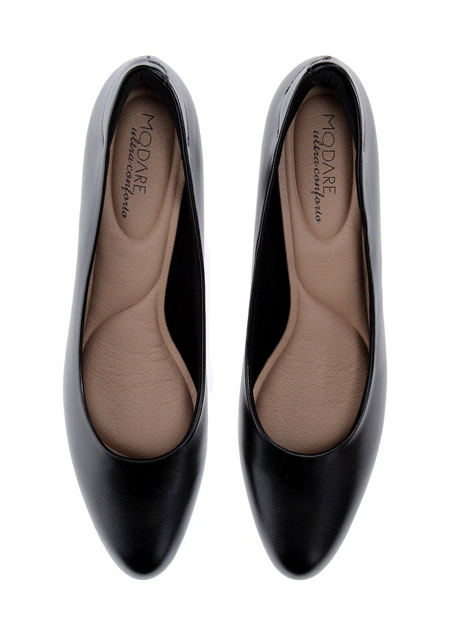 MODARE أحذية كعب كتلة سادة بدون رباط - Image 3