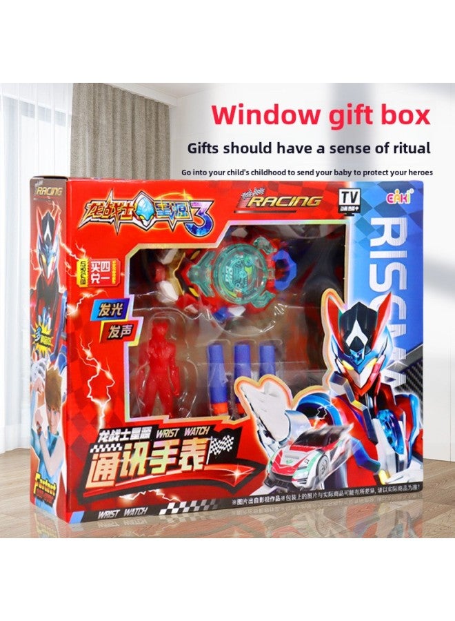Dragon Warrior Star Source 3 Flame Charge High Wind Instant Shadow Deformation Car Star Source Racing King Robot Toy King Kong 3-Color: N-qce1001 Dragon Warrior Xingyuan 3 Xingyuan Communication Watch - Image 1