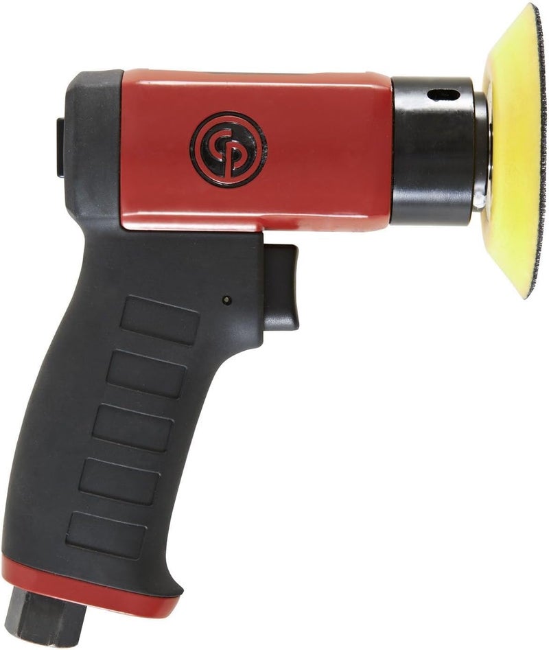 Chicago Pneumatic CP7200S Mini Random Orbital Sander Kit - 3 Inch (75 mm) Air Tool with Hook & Loop, 15,000 RPM - Image 3