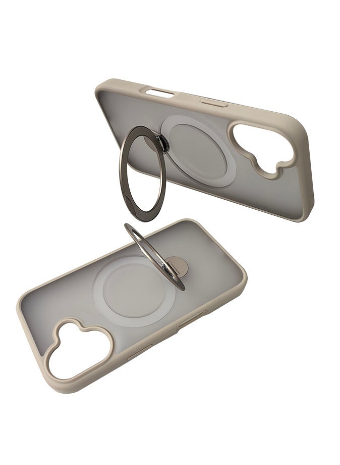 iPhone 16 Magsafe Case with Magnetic Invisible Stand Cover Soft Silicone Phone Cover with Kickstand - Image 2