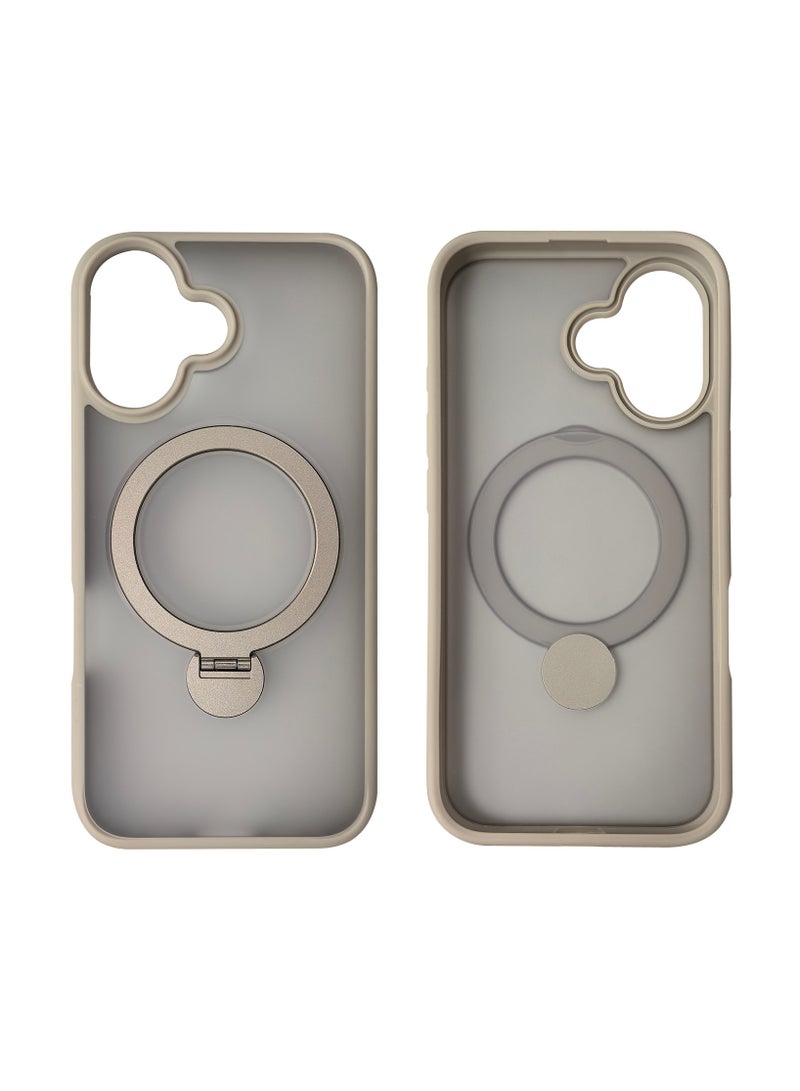 iPhone 16 Magsafe Case with Magnetic Invisible Stand Cover Soft Silicone Phone Cover with Kickstand - Image 1