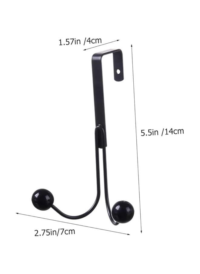 HOOKOR Wall Mounted Coat Hooks, Stainless Steel, Metal Coat Hook Rail for Coat Hat Towel Purse Robes Mudroom Bathroom Entryway, Black Single, 3 Packs (46-01)  - Image 2