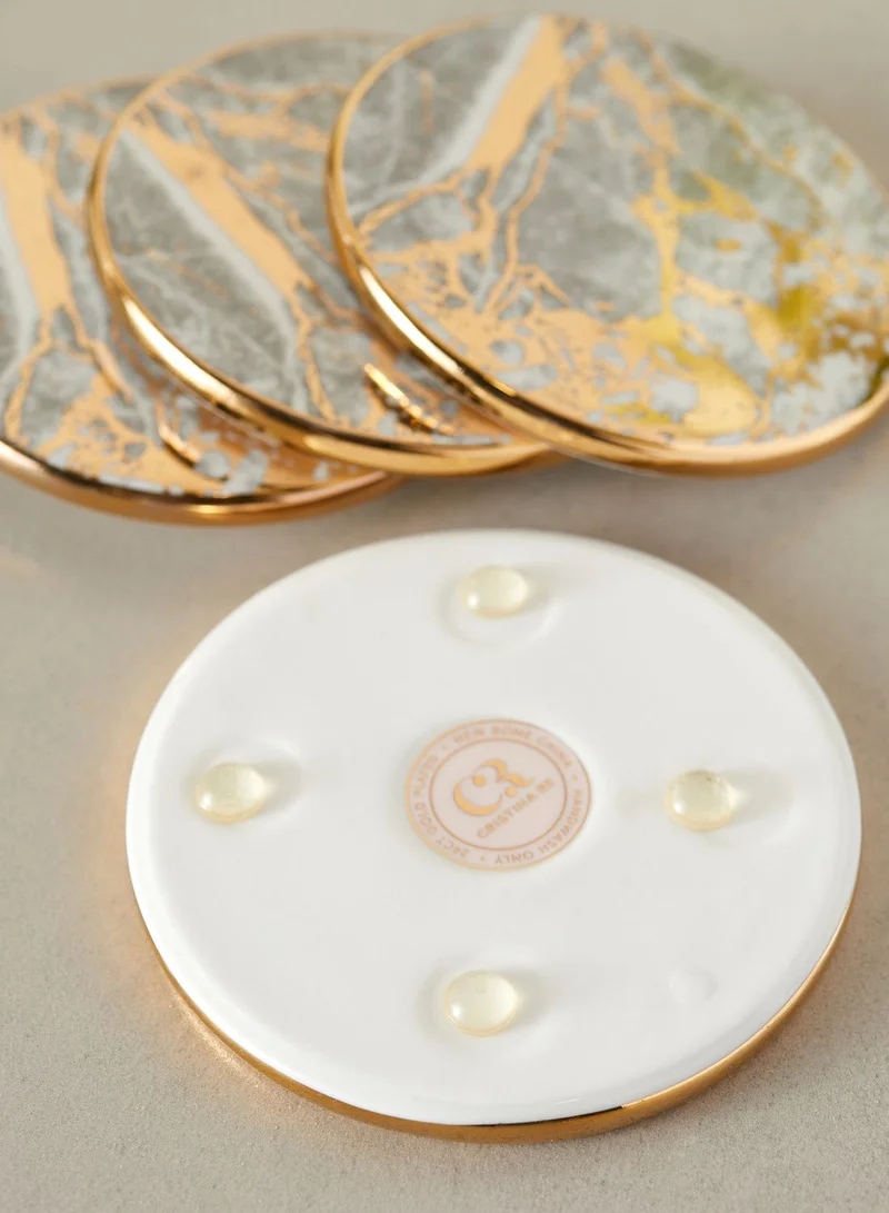 Cristina Re Set of 4 Celestite Drink Coasters