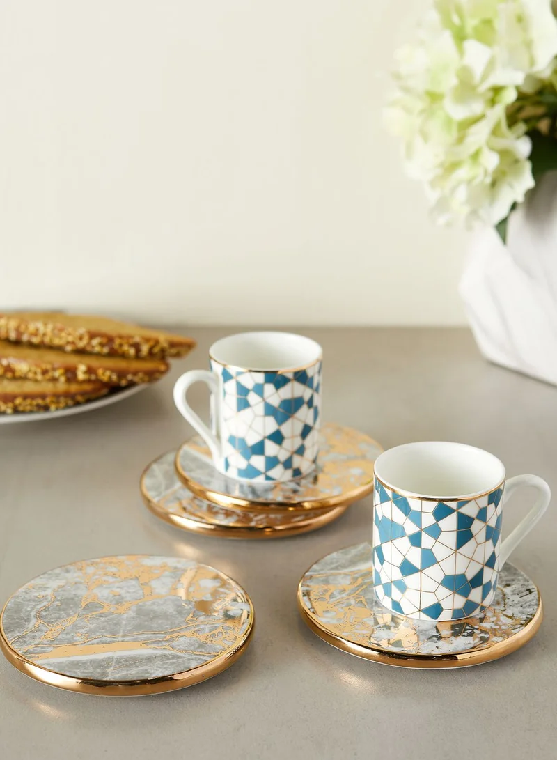 Cristina Re Set of 4 Celestite Drink Coasters