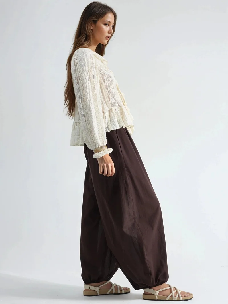 بوسيم BUSEM Elastic Waist Balloon Pants