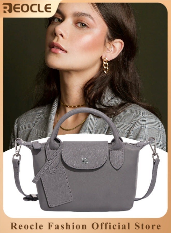 REOCLE Womens Shoulder Bag Crossbody Purse Messenger Bag Vegan Leather Ladies Clutch with Adjustable Strap Genuine Top Handle Handbags