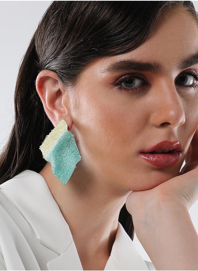 SOHI Glacier Quad Contemporary Drop Earrings  - Image 4