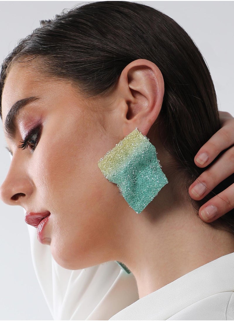 SOHI Glacier Quad Contemporary Drop Earrings  - Image 3