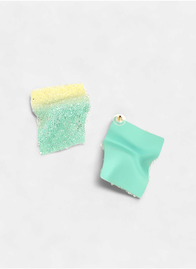 SOHI Glacier Quad Contemporary Drop Earrings  - Image 5