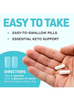 Herbtonics High Strength Keto Bhb Diet Pills with Bioperine for Enhanced Absorption Vegan Capsules Keto bhb Salts Supplement for Women and Men (60 Count (Pack of 1))  - Image 5