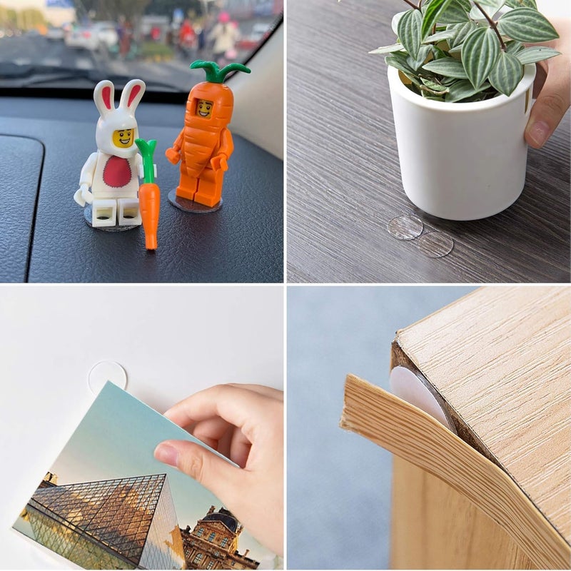 DIY Crafts شريط لاصق مزدوج الجوانب نقاط لاصقة قابلة للإزالة مع معجون لا يترك أثر شفاف لاصق مقاوم للماء لزينة المهرجانات وتعليق الصور ومتحف شمع الجل، معجون زلزال شرائط تعليق نقاط تثبيت (25) - Image 2