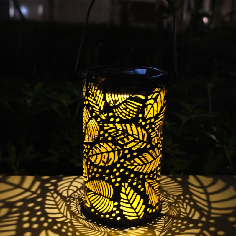 Hot Selling Solar Charging Iron Tree Light for Outdoor Garden Viewing Ambient Hollow Hanging Lamp - Image 2