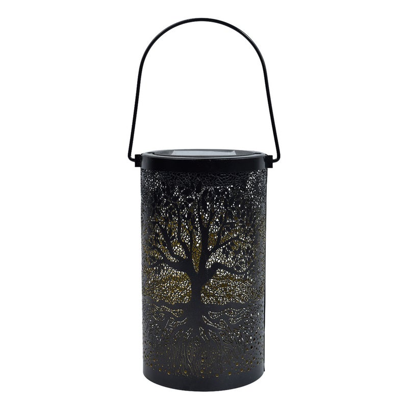 Hot Selling Solar Charging Iron Tree Light for Outdoor Garden Viewing Ambient Hollow Hanging Lamp - Image 3
