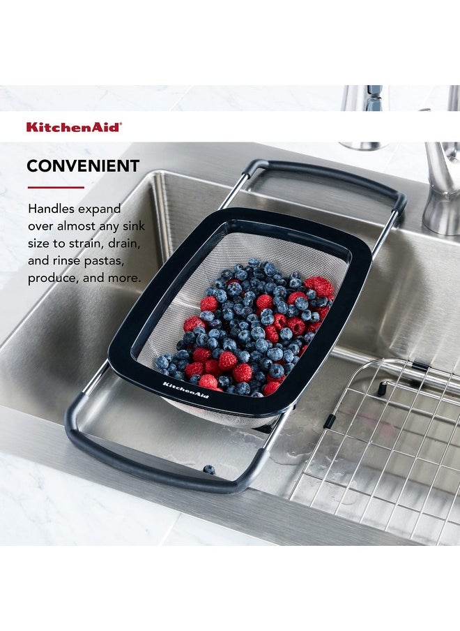 KitchenAid KitchenAid Expandable Stainless Steel Colander, One size, Black  - Image 4